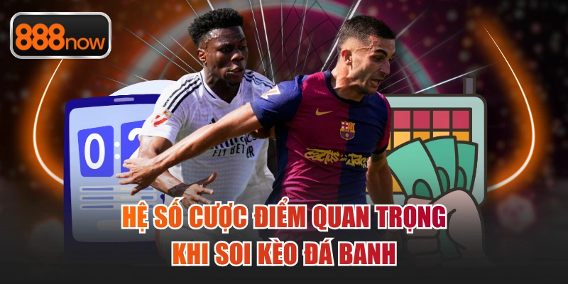 Hệ số cược điểm quan trọng khi soi kèo đá banh
